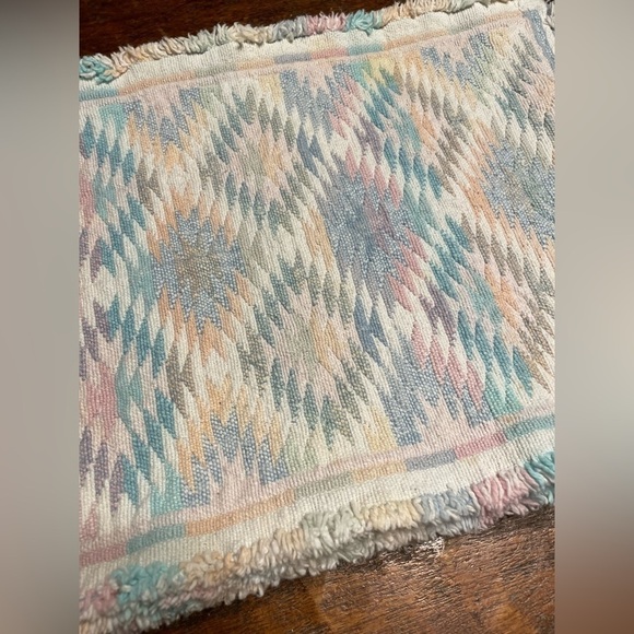 90s Vintage Southwestern Print Cotton Placemats Set of 6 - Picture 2 of 4